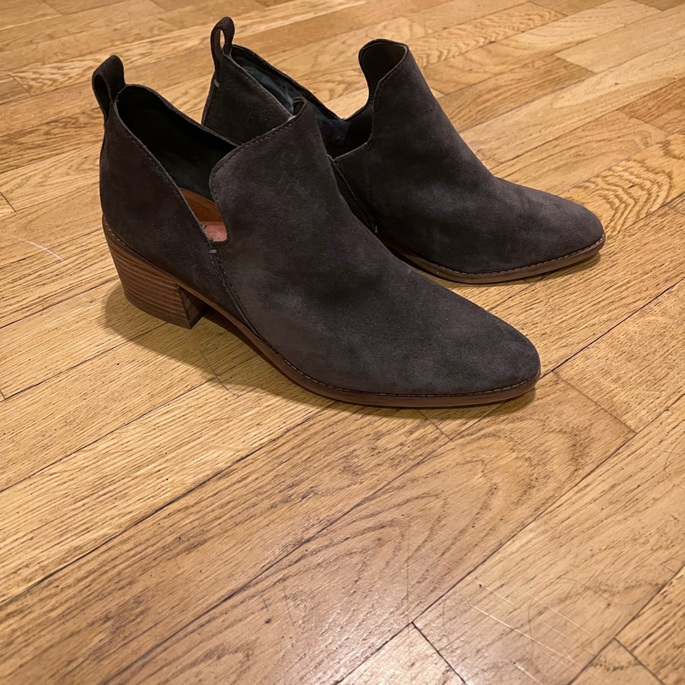 1. State suede ankle boots